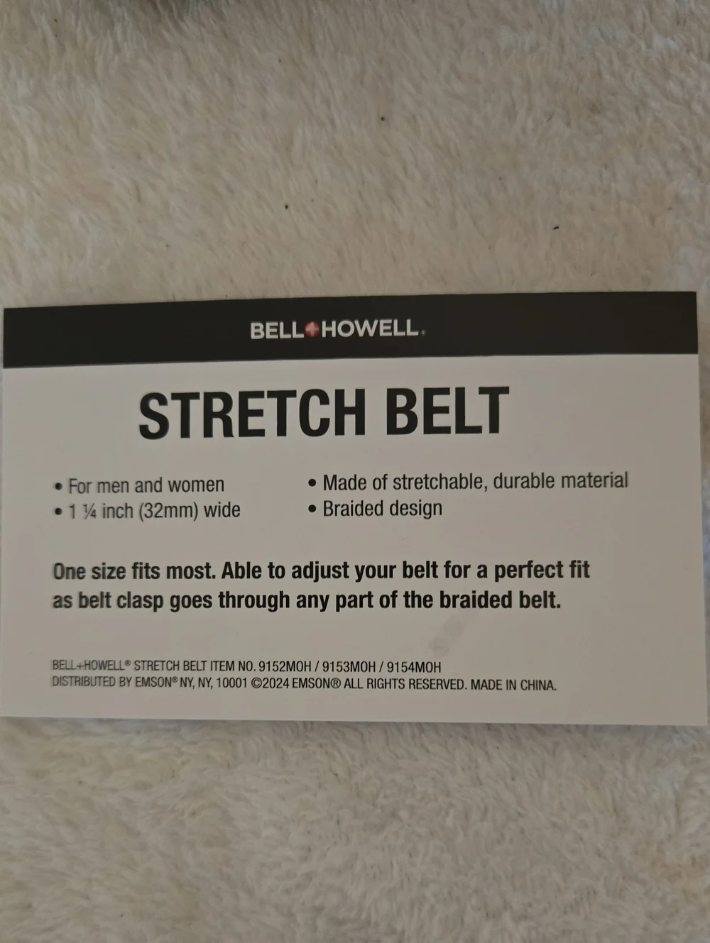 Bell & Howell Stretch Belt